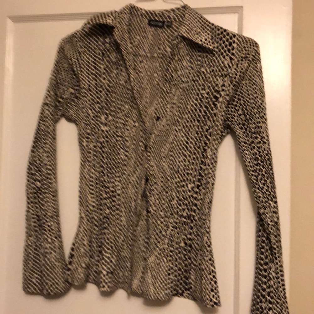 Animal print blouse